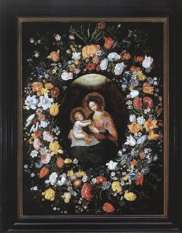 BRUEGHEL, Ambrosius Holy Virgin and Child Sweden oil painting art